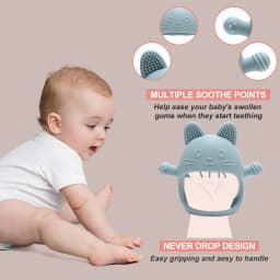 Baby Silicone Teether Gloves Pacifiers Kids Teething Toys Newborn Dental Care Gums Anti-Eating Hand Molar Stick Baby Items