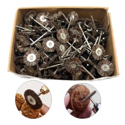 19/22/25mm Polishing Brushes Soft Hard Abrasive Buffing Grinding Wheel 2.35mm Shank Dremel Accessories for Jewelry Rotary Tools
