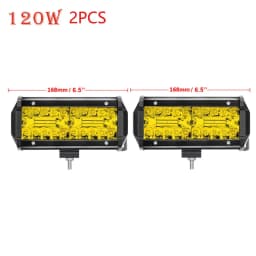 Long Range LED Work Light Bar 4X4 Offroad Led Headlights 12-24V Amber Spotlights Driving Fog Lamp for Tractors Truck Motorcycle