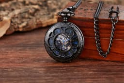 Unique Wood Circel Gear Dial Bronze Antique Mechanical Pocket Watch Men Vintage Engraved Fob Hand Wind Steampunk Watch Women