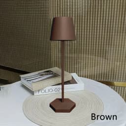 3 Colors Table Lamp LED Touch Sensor Desktop Night Light Rechargeable Wireless Reading Lamp for Restaurant Hotel Bar Room Decor