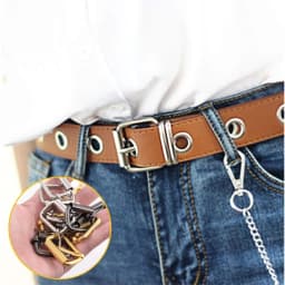 5pcs Roller Buckle Metal Adjustable Belt Pin Buckle Bag Strap Slide Tri-Glide Buckle Webbing Hardware DIY