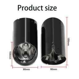 For BMW 3 Series G20 G21 2019-2022 320i 320d 330i 330e OEM Style Exhaust Tip Cover Tailpipe Trim Round Outlet