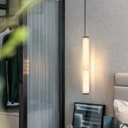 Light Luxury Marble Pendant Light, Modern Minimalist Living Room, Dining Room, Bedroom, Bedside Lamp, Duplex Long Pendant Light