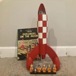 S S In Stock Moon Rocket Building Blocks Compatible 1283pcs Creative Rocket Ship Display Model Birthday Gifts for Adults Toys