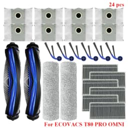 For ECOVACS T80 PRO OMNI / T80 OMNI Robot Vacuum Cleaner Part Main Side Brush Mop Cloth Hepa Filter Dust Bag Parts Accessories