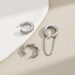 Fashion Exquisite Rhinestone Decor Ear Cuff earring for Woman Ear 2023 Summer New Arrival Ear Clip Jewelry Gift