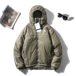 Lightweight High-Loft Windproof Cotton Jacket Men's Winter Outdoor Warm Waterproof Hooded Sports Cotton Coat Trendy