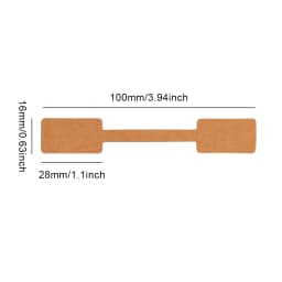 100/200pc Square Price Tag for Jewelry Blank Display Sticker Card Self Adhesive Necklace Bracelet Mix 8 Colors Label Packaging