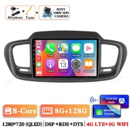 Android 15 Car Radio For Kia Sorento 3 2015 2016 2017 2018 Multimedia BT GPS 5G WIFI Navigation 4G LTE Head Unit Video Player