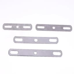 1Pc 304 Stainless Steel Thickened Double Hole Straight Flat Gasket - Bolt Fastening Blocking Plate Hardware Accessory