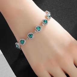 Water Drop Silver Color Bracelet Women\'s Extended 8 Color Zircon Gift Fashion Bracelet