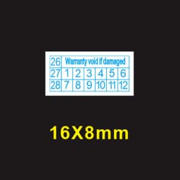 200pcs New Year 26/27/28 red rectangular fragile label if remove the label warranty tear invalid sticker 16X8mm