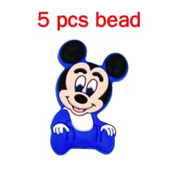 5pcs Silicone Cartoon Beads Pacifier Chain Baby DIY Care Pacify Accessory Adornment