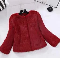 2023 New Real Full Pelt Rabbit Fur Coat 100% Pure Whole Skin Rabbit Fur Jacket Factory Wholesale Retail Discount WFP820