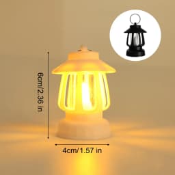 1/5pcs Vintage Lantern Mini Retro Led Light Battery Operated Lighting Decorative Oil Lamp for Holiday Christmas Gifts Home Decor