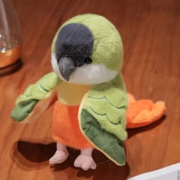 Cute Bird Parrot Hand Puppet Soft Stuffed Fluffy Doll Cosplay Plush Funny Educational Baby Toy Game Kawaii Cockatiel Budgerigar