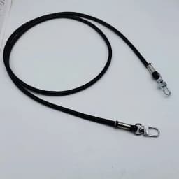 Unicolor Leather Crossbody Bag Strap Replacement with Phone Loss Prevention Chain for DIY Bag Making Projects