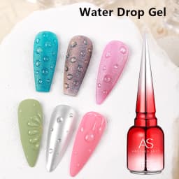 AS Rubber Base Coat UV Gel Colorful Gel Nail Polish Semi Permanent Tempered Top Coat UV LED Nail Art Manicure Nail Varnish