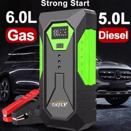 GKFLY 2000A 3000A 4000A Car Jump Starter Big Power Bank Car Battery Booster 12V Car Starting Device for Petrol 6.0L Diesel 5.0L