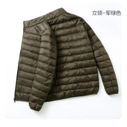 Warmth Lightweight down Cotton Jacket for Men Stand Collar Hooded Outerwear Autumn Winter New Arrival Slim Fit Long Style