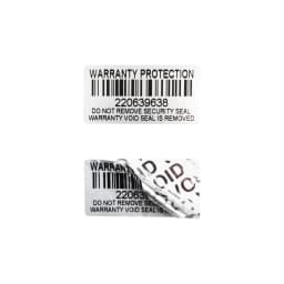 100pcs Silver Warranty Protection Sticker (30mm x 15mm) Safe Seal Anti-tamper Warranty invalid Serial number label sticker
