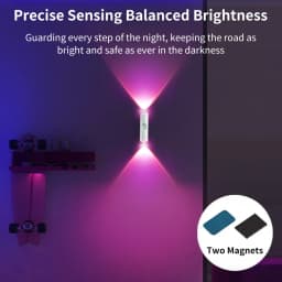 RGB Gradient Motion Sensor Night Light Rechargeable Wall Sunset Lamp Spotlight Magnetic Ambient Light for Bedroom Hallway Stairs