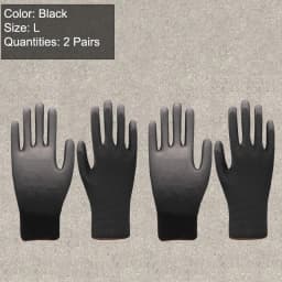 2/6/12 Pairs Nylon Knitted Gloves With PU Coated Work Safety Gloves Gardener Builder Driver Mechanic Protective Gloves Supplies