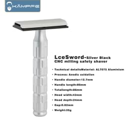 KAMPFE CNC milling high-quality AL7075 aluminum double-edged safety shaver men's exquisite gift hair salon tool