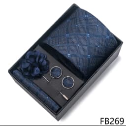 New Designer Blue Red Green Paisley Ties For Men Wedding Party Neck Tie Luxury Tie Pocket Square Cufllink Brooch Set
