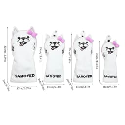 Driver Covers For Golf Clubs Golf Head Cover Golf Covers Protective Golf Headcovers Dog Shape Driver Head Covers 4 PCS Golf Head