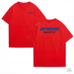 2025 Summer WORK Short Sleeve T-shirt Classic Wheel Racing Sponsor Clothing RIM Car Fashion Modified Car T-shirt Meister Shirt