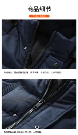 Mens Winter Plus Size Mid Length Cotton Padded Coat New Korean Style Casual Fashion Versatile Warm Loose Fit Outer Top For Male