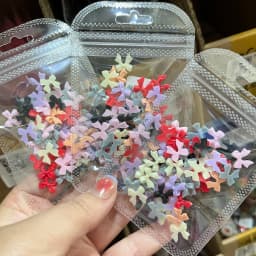 50pcs Gradient Gummy Bear Nail Art Charms Y2K Kawaii Bear Resin Design Nail Rhinestones DIY Cartoon Soft Candy Nail Accessories