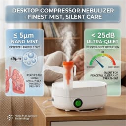 Handheld Portable Autoclean Mesh Nebulizer Silent Inhaler Mini Atomizer Inhalator