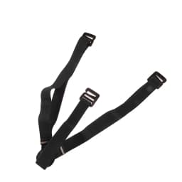 Work Suspenders Belt for Men 4cm Wide X-Back with 3 Plastic Gripper Clasps Adjustable Elastic Trouser Pants Braces-Black