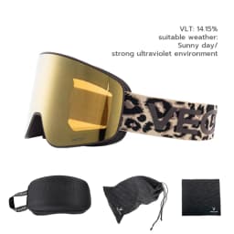 VECTOR Brand Double Layer Anti Fog Magnetic Absorption Cylindrical Ski Goggles UV400 Men Women Ski Glasses Snowboard POC Glasses