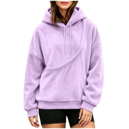 Unisex Fall And Winter Casual Fleece Solid Color Pet Pocket Hooded Sweatshirt Funny Pullover Women Sweatshirt
