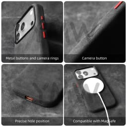 Full for Alcantara Case for iPhone 18 17 16 Pro Max 15 Compatible with MagSafe Luxury Suede Leather Supercar Phone Cases
