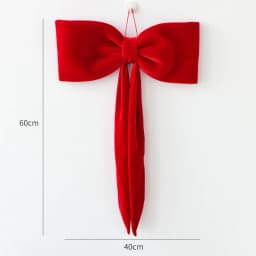 2.5cm Christmas Gift Box Decoration Bow Christmas Red Velvet Satin Ribbon Bow Handmade Christmas Tree Wreath Garland Pendent
