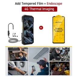 Ulefone Armor 27T 4G 10600mAh Rugged Phone Android 15 Smartphone 24GB +256GB 6.78"FHD+ 120Hz 64MP Night Vision Camera NFC