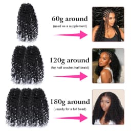 Miracle Knots Deep Curly Feather Crochet 100% Human Hair Invisible Knots Pre Looped Feathered Crochet Human Hair Pre Braided 1B Natural Colored Boho Braids Deep Wave Hair Weave Bundles Remy Human Hair Extensions Free Shipping