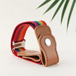 Press Buckle Style Kids Elastic Lazy Belt Versatile Jeans Belt Elastic Stretch Belt for Teen Kids Girls Adjustable Length