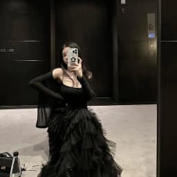 Elegant A-Line Long Tulle Skirt Women's Summer New Style Slimming Fairy Multi-Layer Cake Skirt High Waist Polyester Fabric