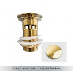 Bathroom Basin Sink Brass Pop Up Drain Waste Stoppers With or Without Overflow Hole Washbasin Bathroom Faucet Accessories