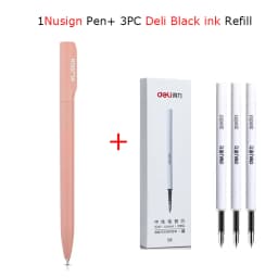 Nusign Gel Pen Neutral Pens Pучка Caneta Rotary Switch Smooth 0.5MM Black Ink Writing for Office School Cute Stationery