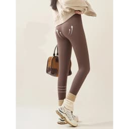 Korean High Waist Plus Velvet Warm Leggings Solid Color Tight Elasticity Outdoor Wear Sharkskin Leggings Winter Yoga Leggings