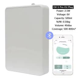 Coverage 500m³ Smart Essential Oil Diffuser Bluetooth App Control Wall Mounted Aroma Diffuser Scent Machine For Hotel Home