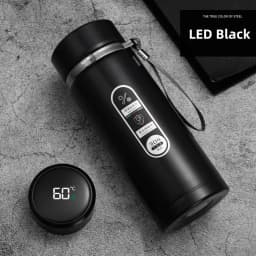 SoftAura Stainless Steel Thermos Bottle LED Temperature Display 500ML- 1L Sus304 Vacuum Flask Portable Cup 2026 New