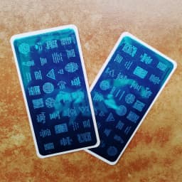 2Pcs/Design OEM Custom Customized DIY Design Stainless Steel Nail Art Stamping Template Plate with Your Own Drawing Regular Size